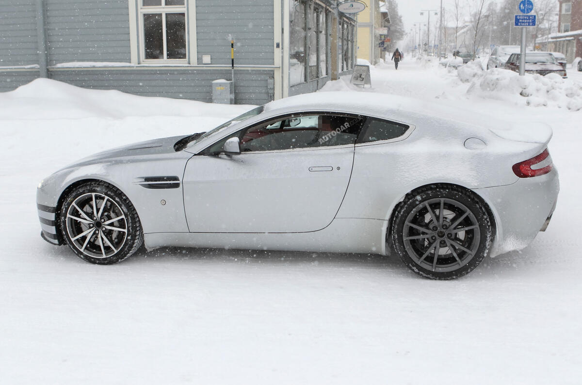 no title Aston Vantage facelift spied