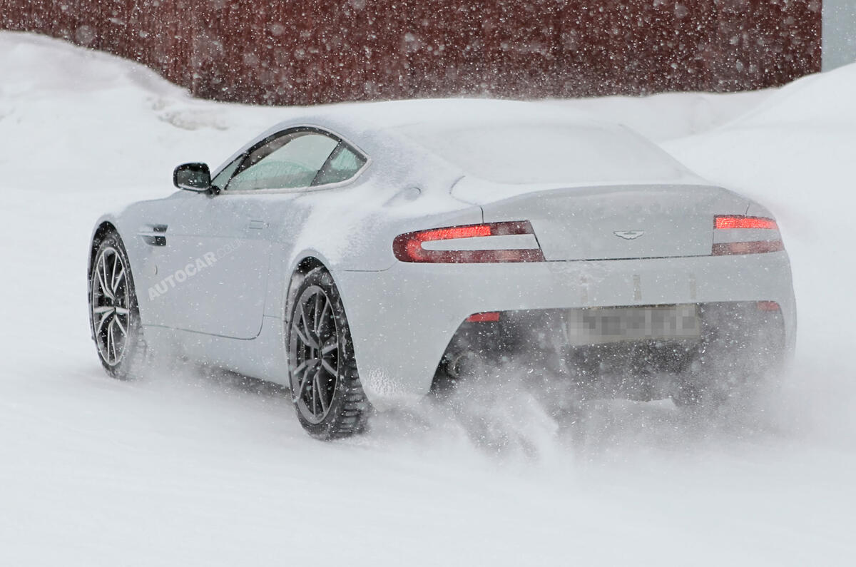 no title Aston Vantage facelift spied
