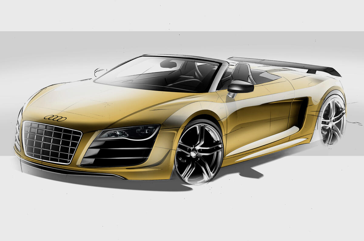 Audi shows new R8 GT Spyder