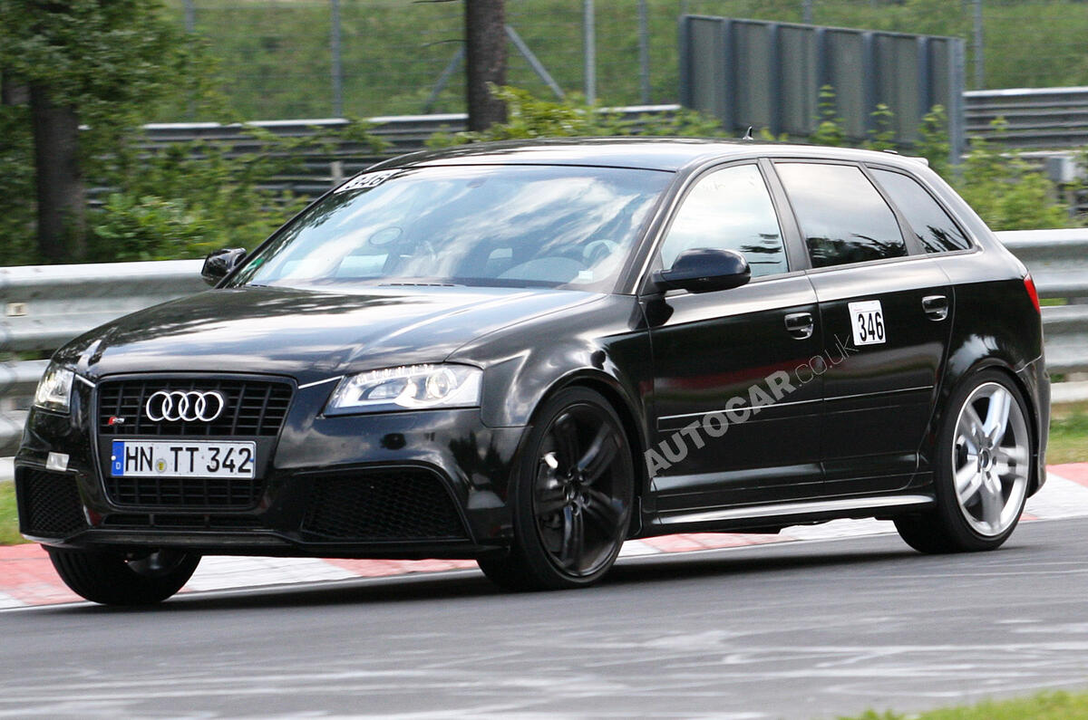 Hot Audi RS3 caught testing