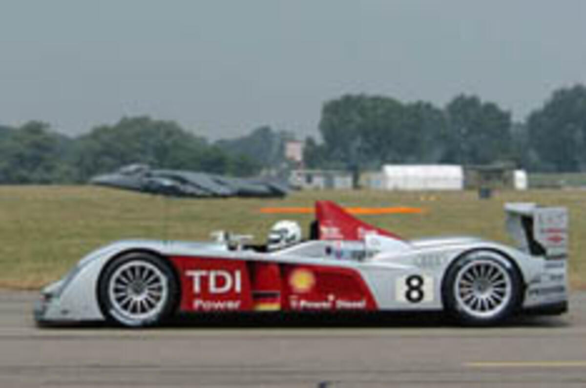 Diesel Le Mans winner races jet