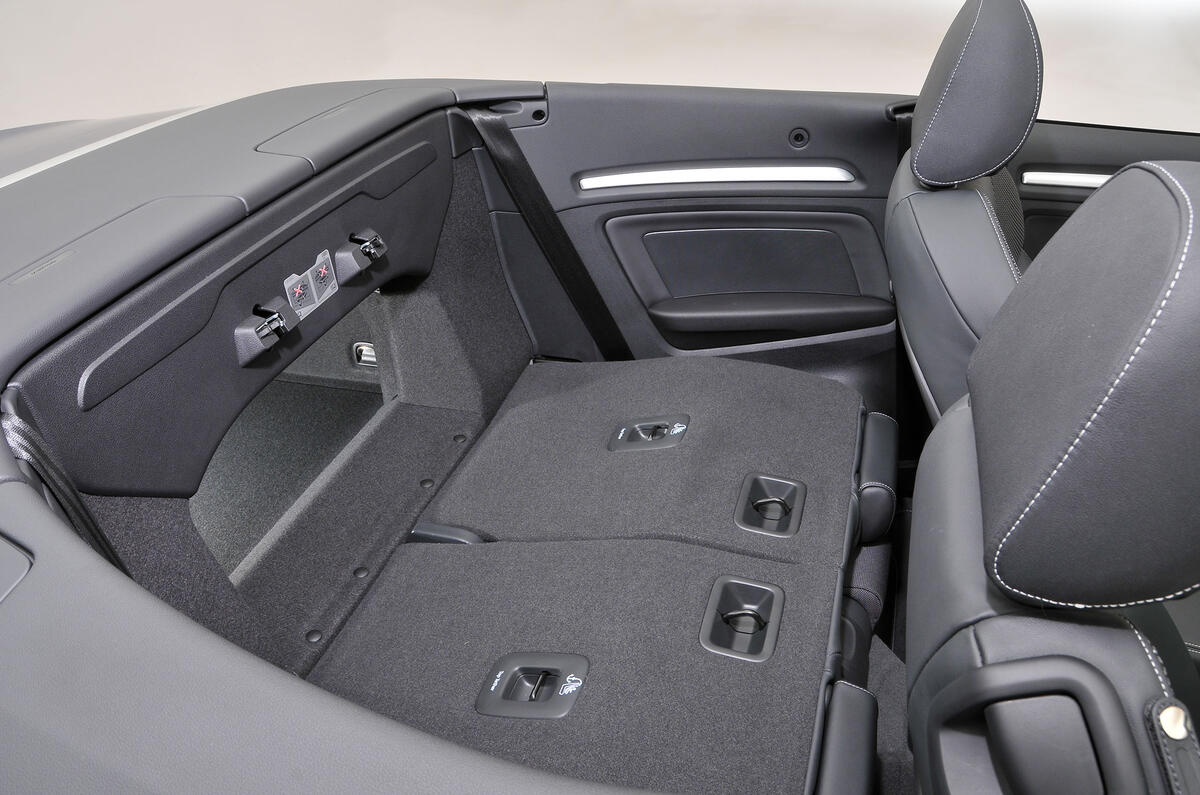 Audi A3 Cabriolet extended boot space