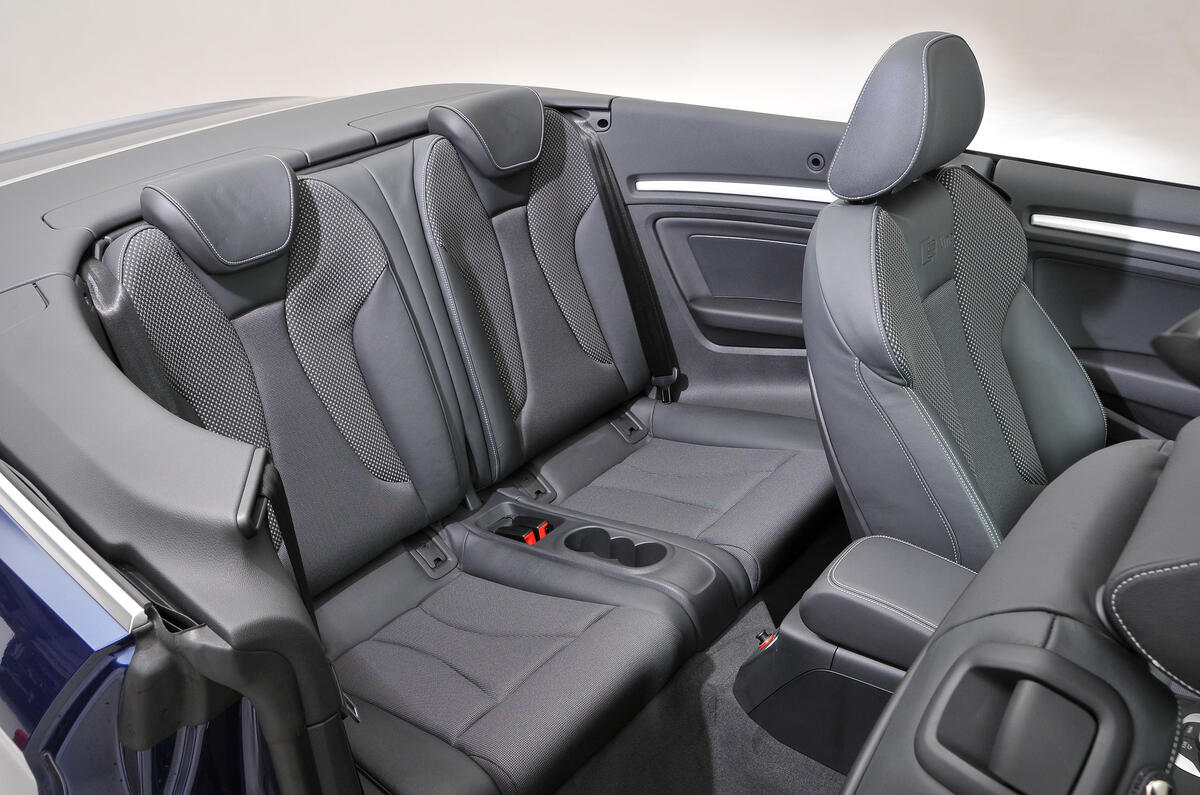 Audi A3 Cabriolet rear seats