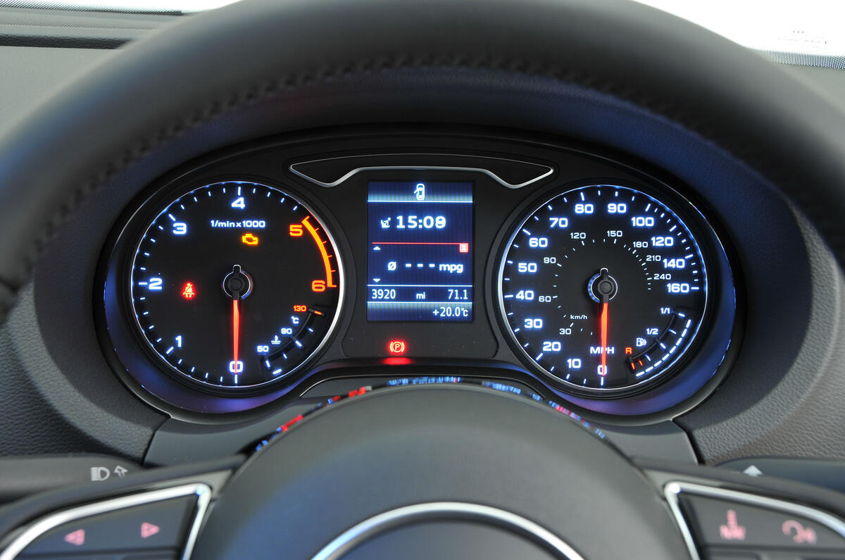 Audi A3 Sportback instrument cluster
