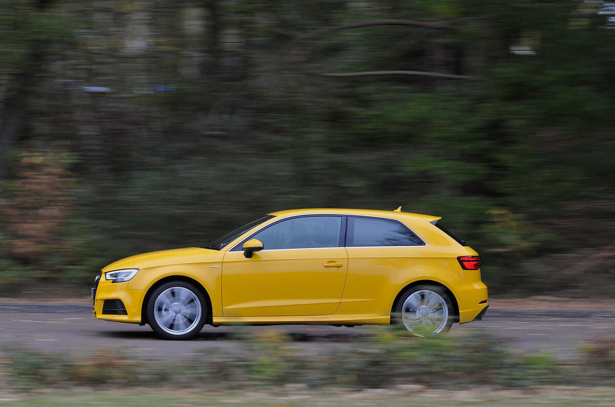 Audi A3 on the road