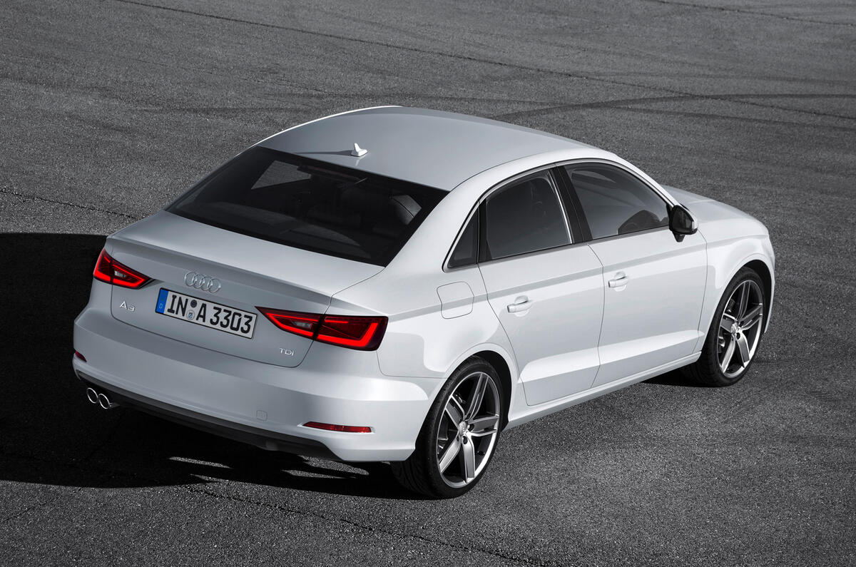 Audi A3 saloon for UK premiere at Goodwood