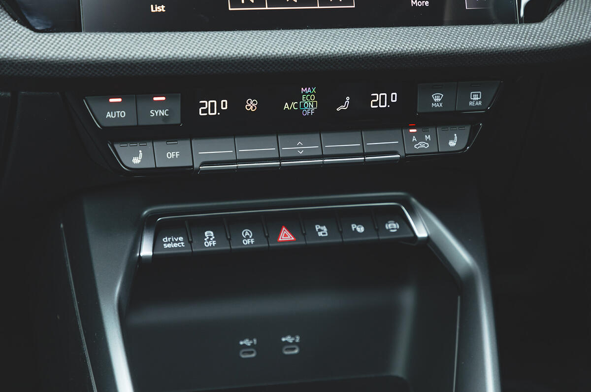 Audi A3 Sportback buttons Audi A3 Sportback buttons