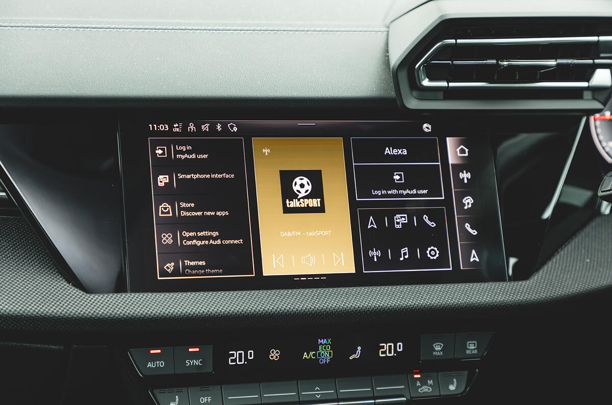 Audi A3 Sportback screen Audi A3 Sportback screen