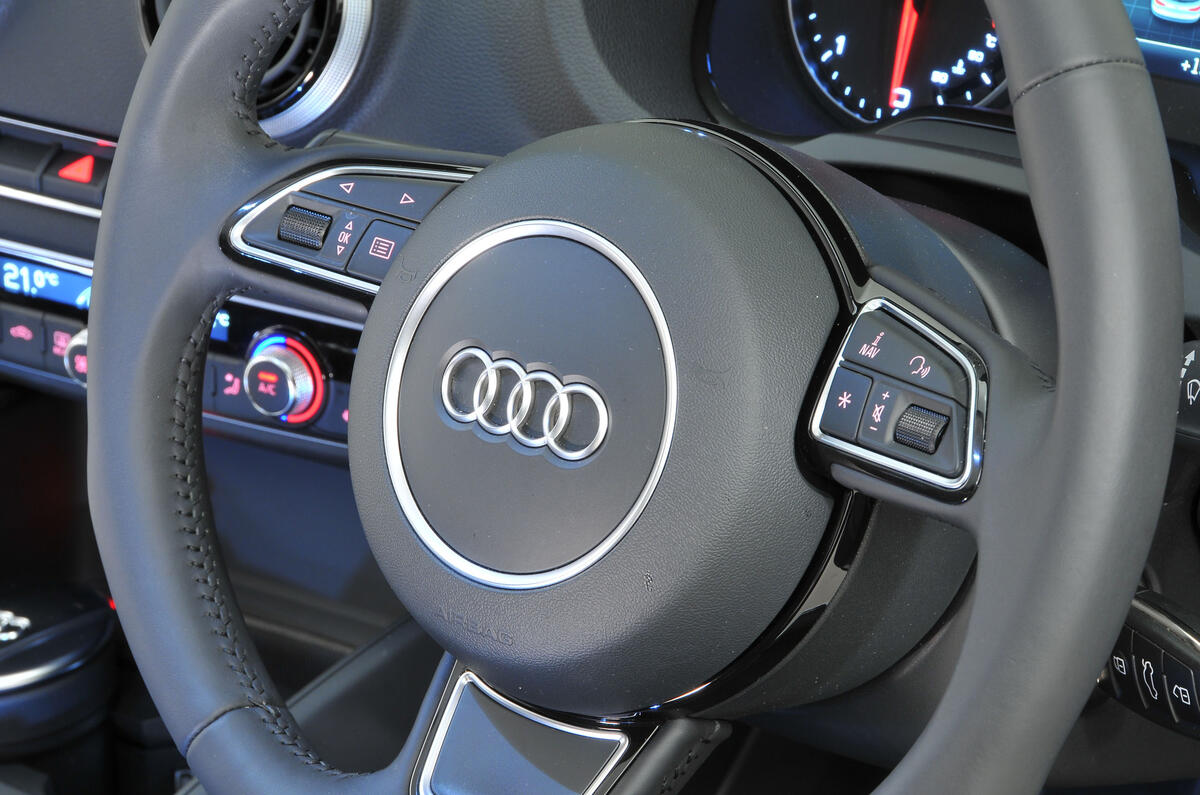 Audi A3 Sportback steering wheel