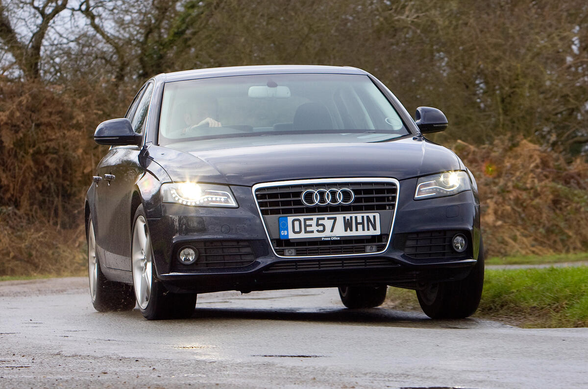 The Audi A4 has a much better balance than previous iterations Audi A4 cornering