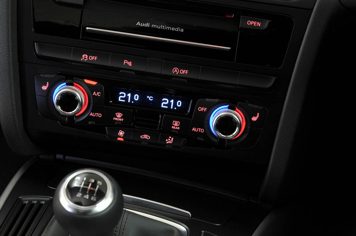 Audi A5 climate controls