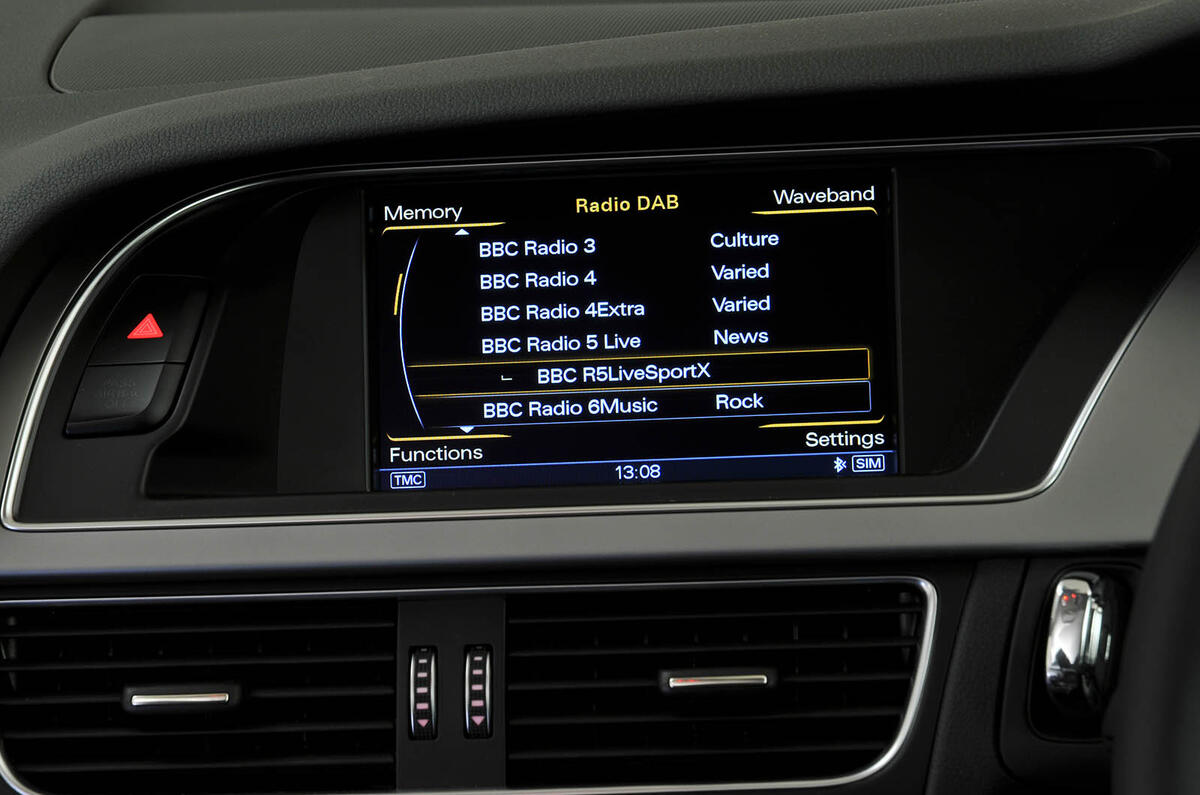 Audi A5 MMI infotainment system