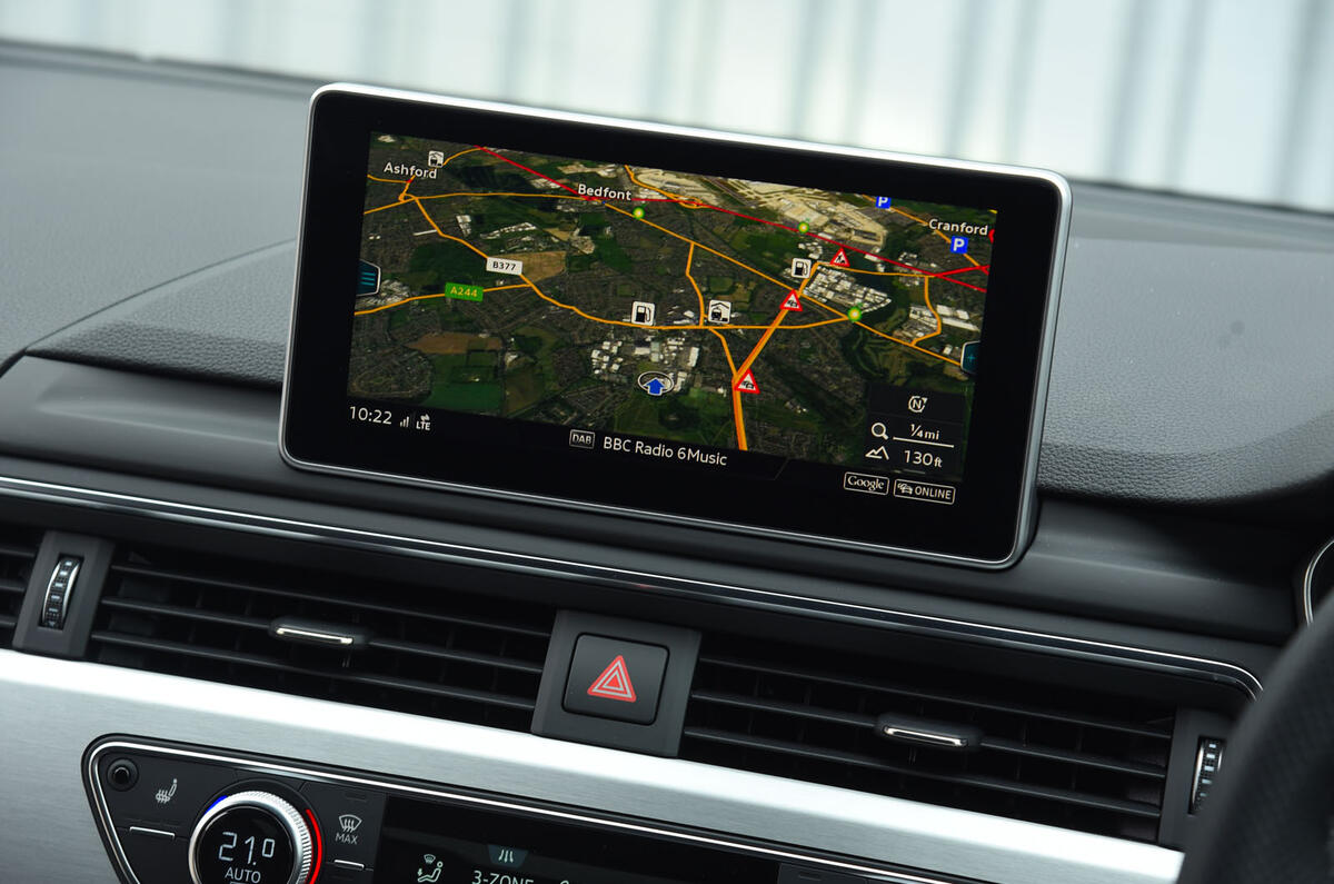 Audi A5 infotainment system