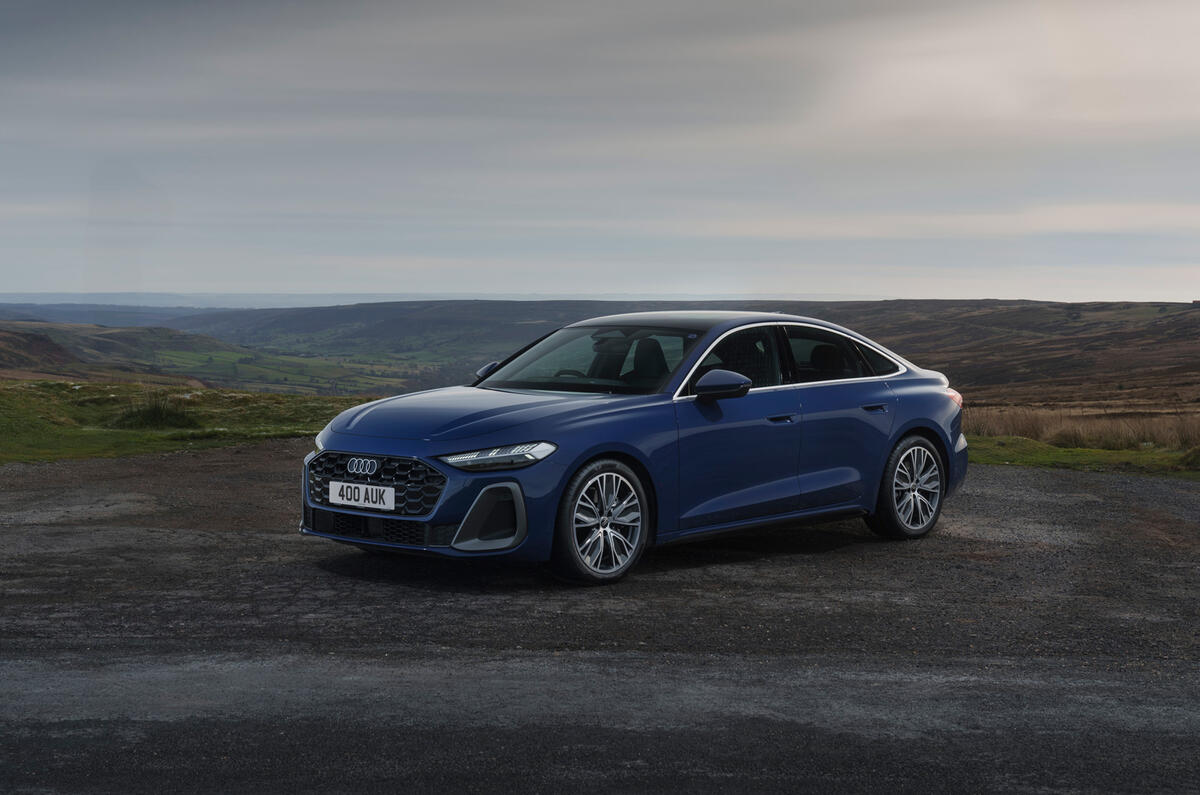 Audi A5 saloon UK 2025 review front static