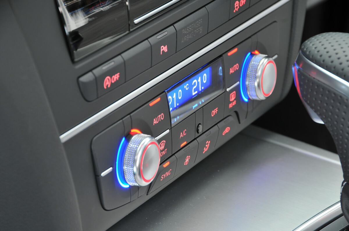 Audi A6 climate controls