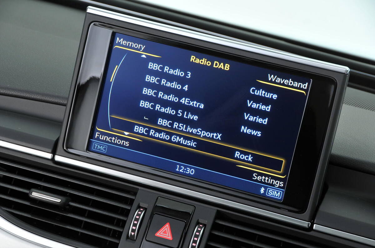 Audi A6 infotainment system