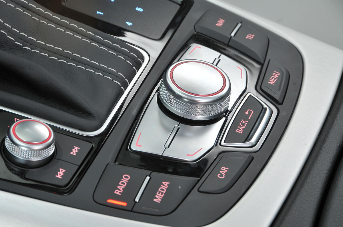 Audi A6 infotainment controls