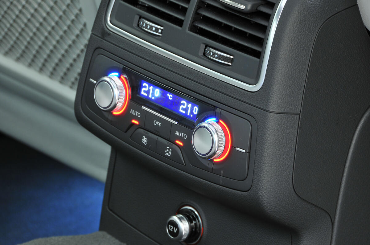 Audi A6 rear climate controls
