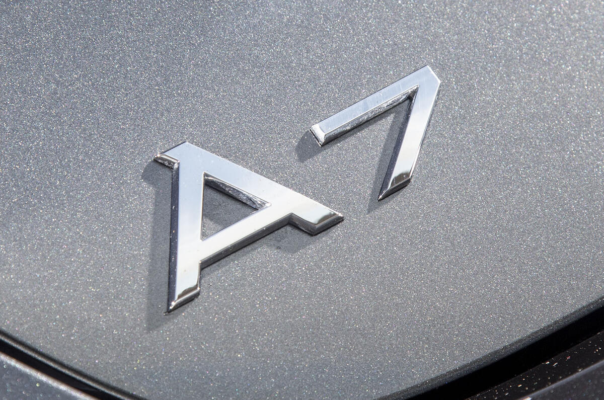 Audi A7 badging