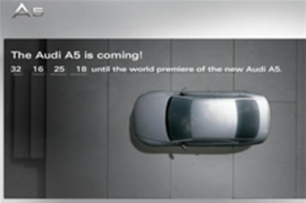 Audi launches A5 teaser site