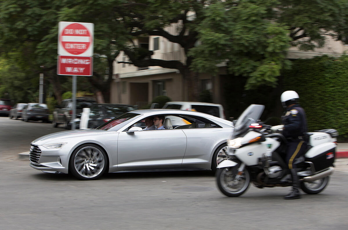 Audi’s Prologue concept car driven