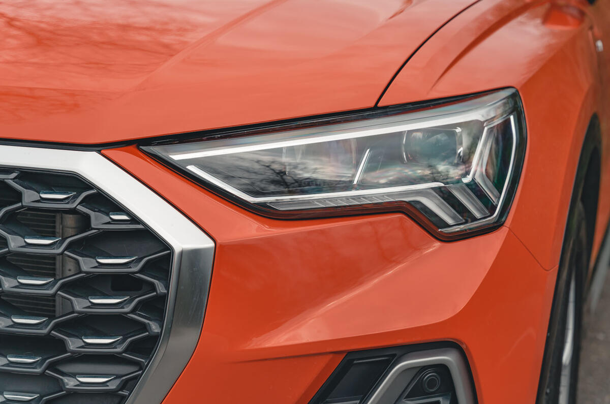 audi q3 45 tfsi sportback review 2024 04 headlight audi q3 45 tfsi sportback review 2024 04 headlight