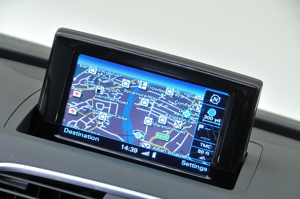 Audi Q3 MMI sat nav