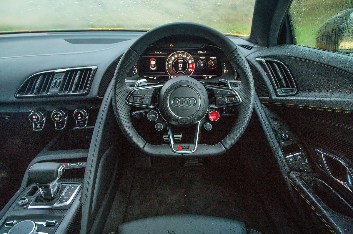 Behind the wheel of the Audi R8 V10 Plus