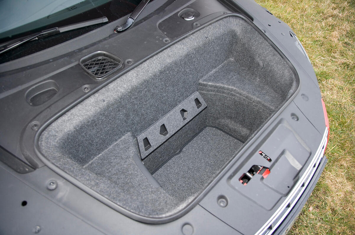 Audi R8's boot space
