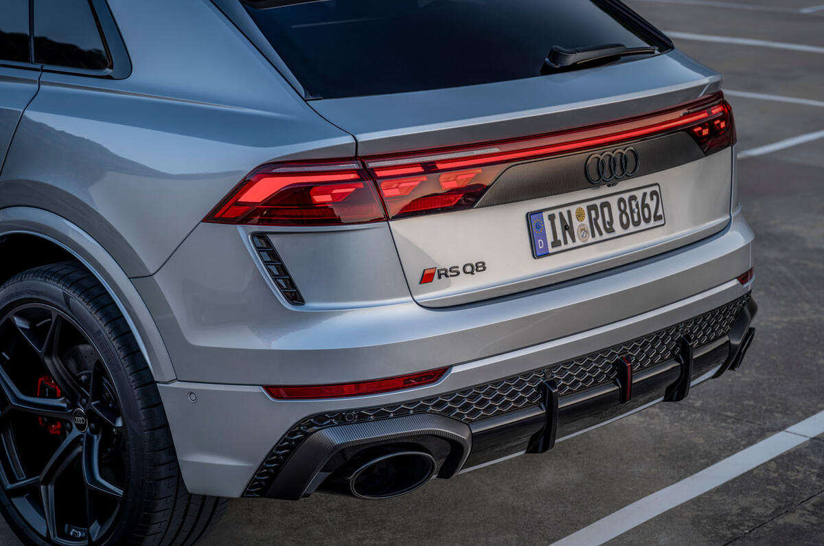 Audi RS Q8 2024 review rear detail 3368 Audi RS Q8 2024 review rear detail 3368