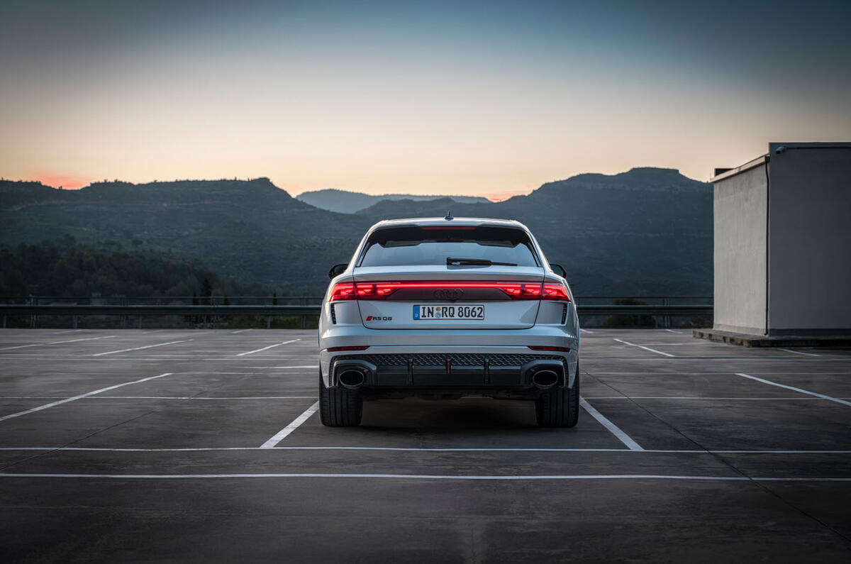Audi RS Q8 2024 review rear static 3284 Audi RS Q8 2024 review rear static 3284