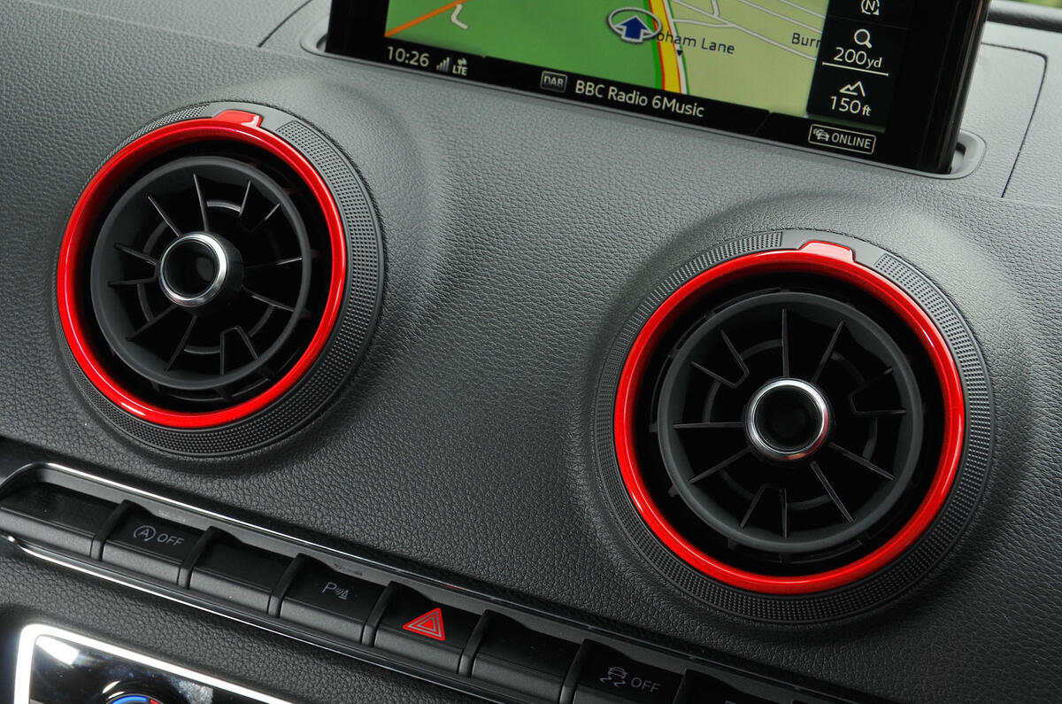 Audi RS3 air vents