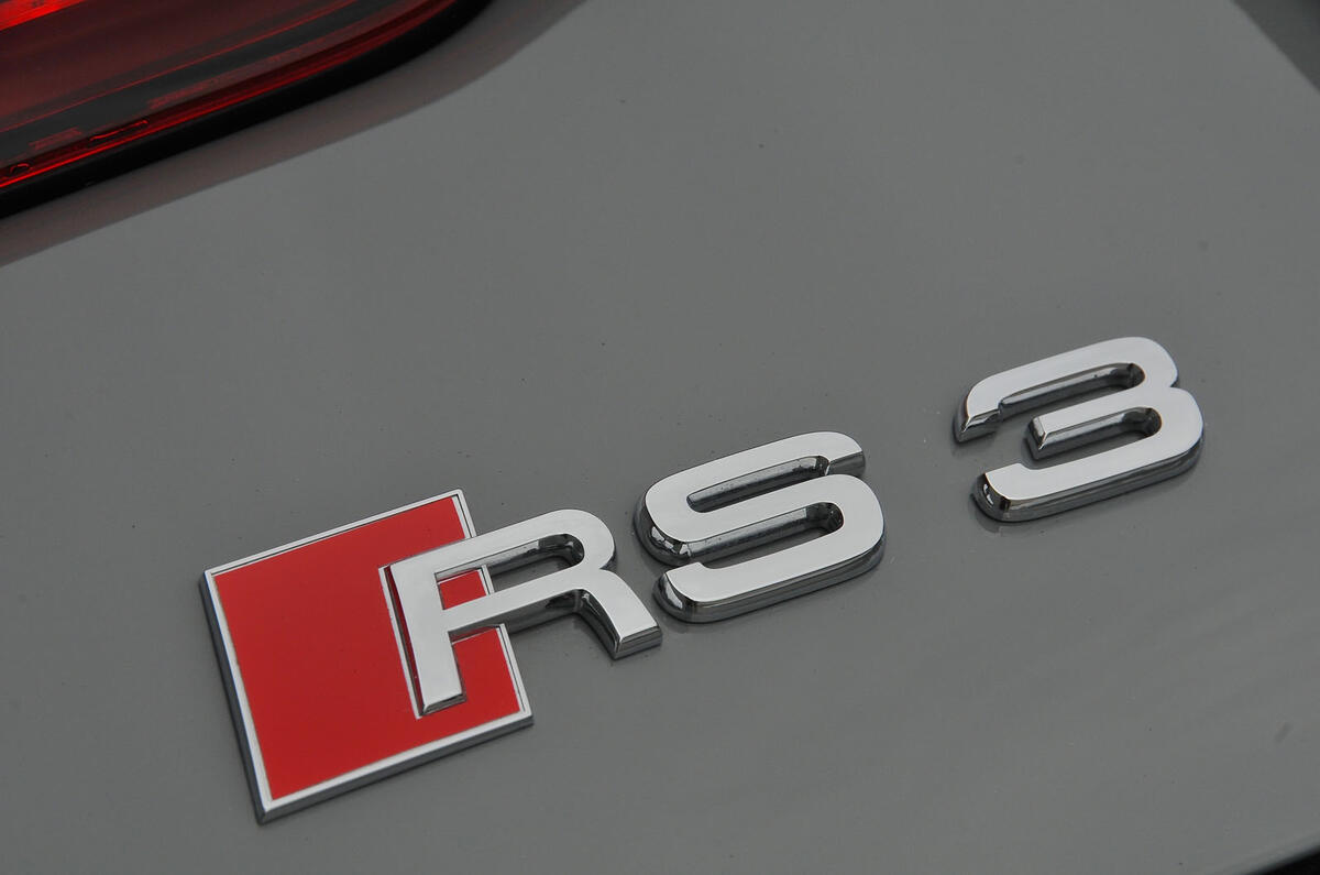 Audi RS3 badging