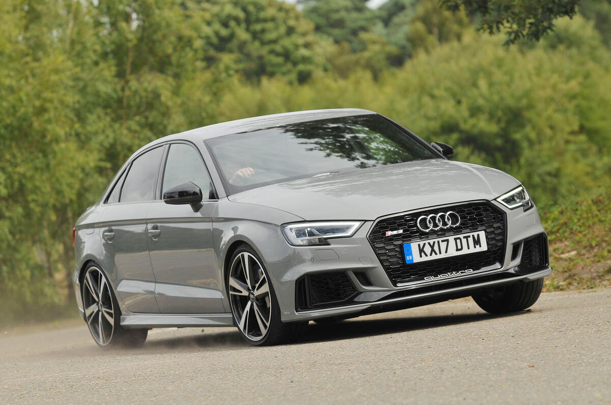 Audi RS3 cornering