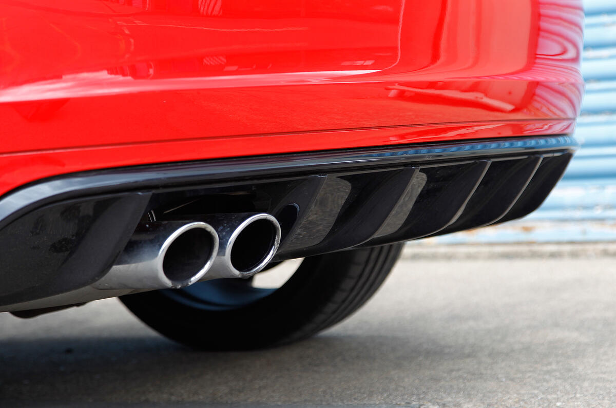 Audi RS3's twin exhaust