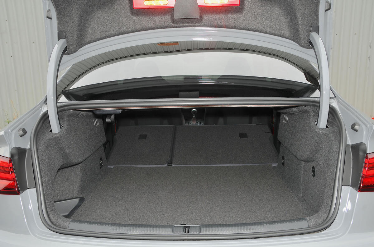 Audi RS3 extended boot space