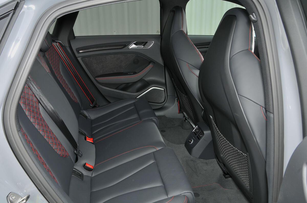 Audi RS3 rear seats