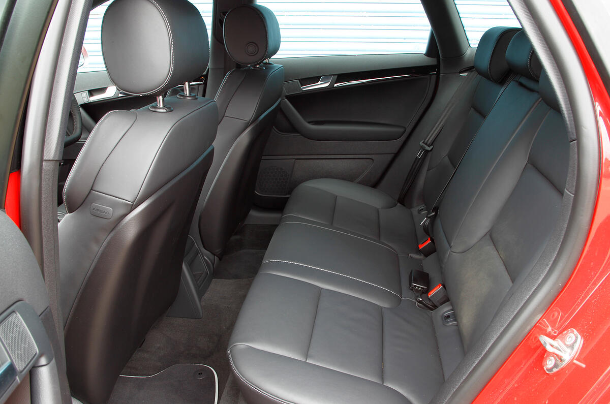 Audi RS3's rear seats