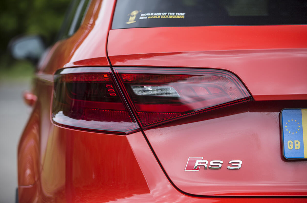 Audi RS3 Sportback's rear LEDs