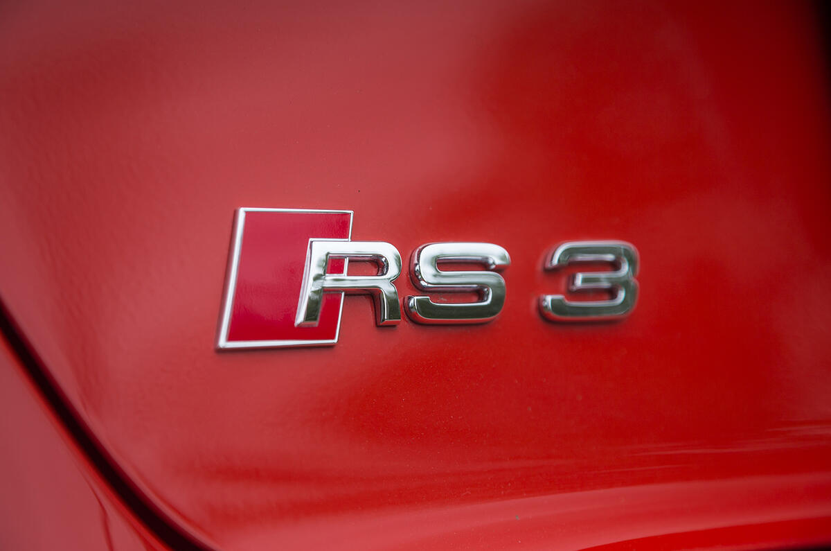 Audi RS3 Sportback's badging