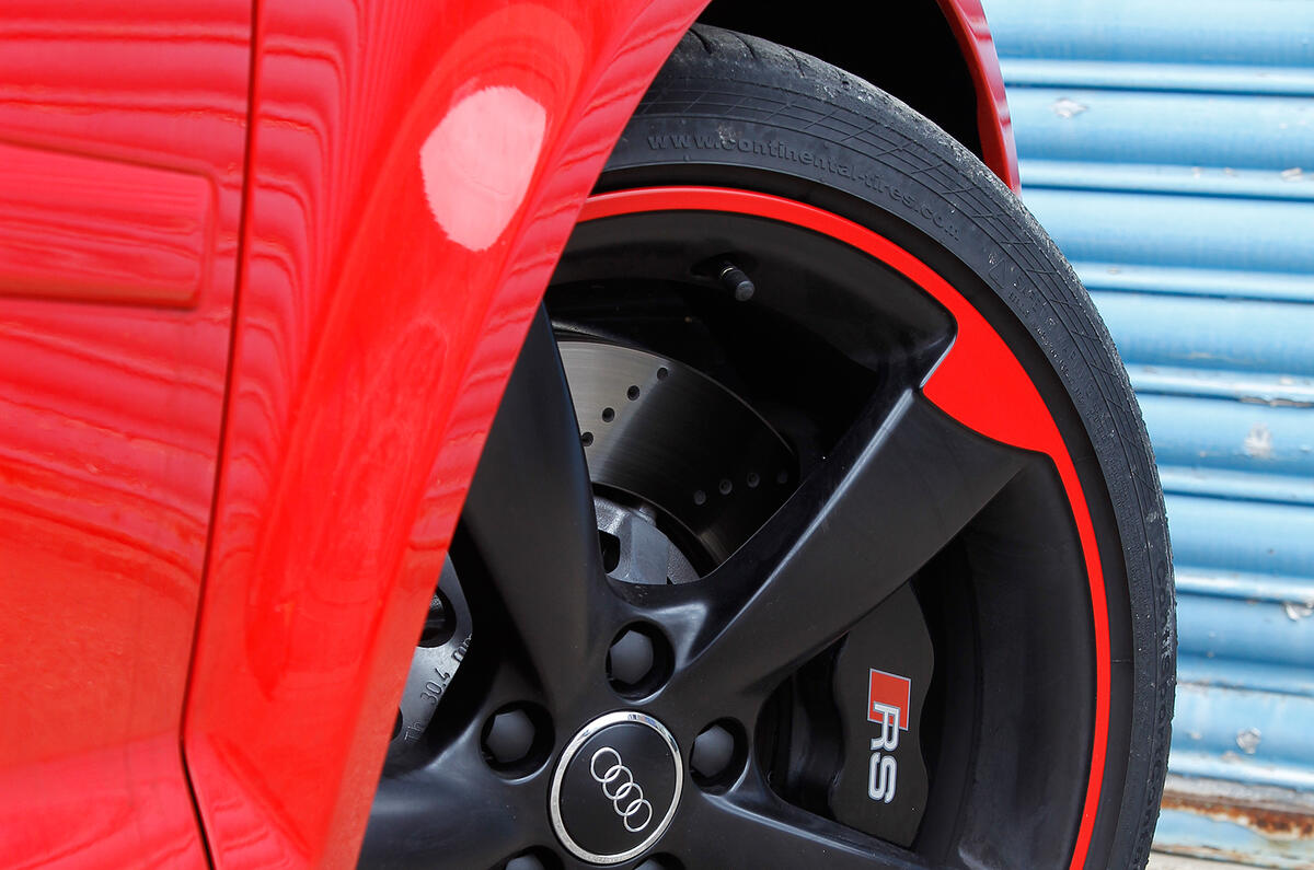 Audi RS3 red paint alloys