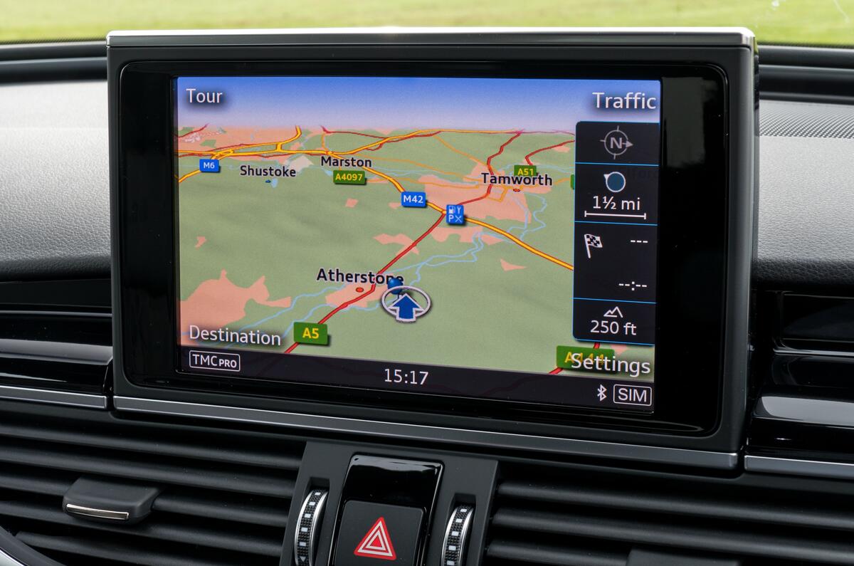 Audi RS6 MMI infotainment system