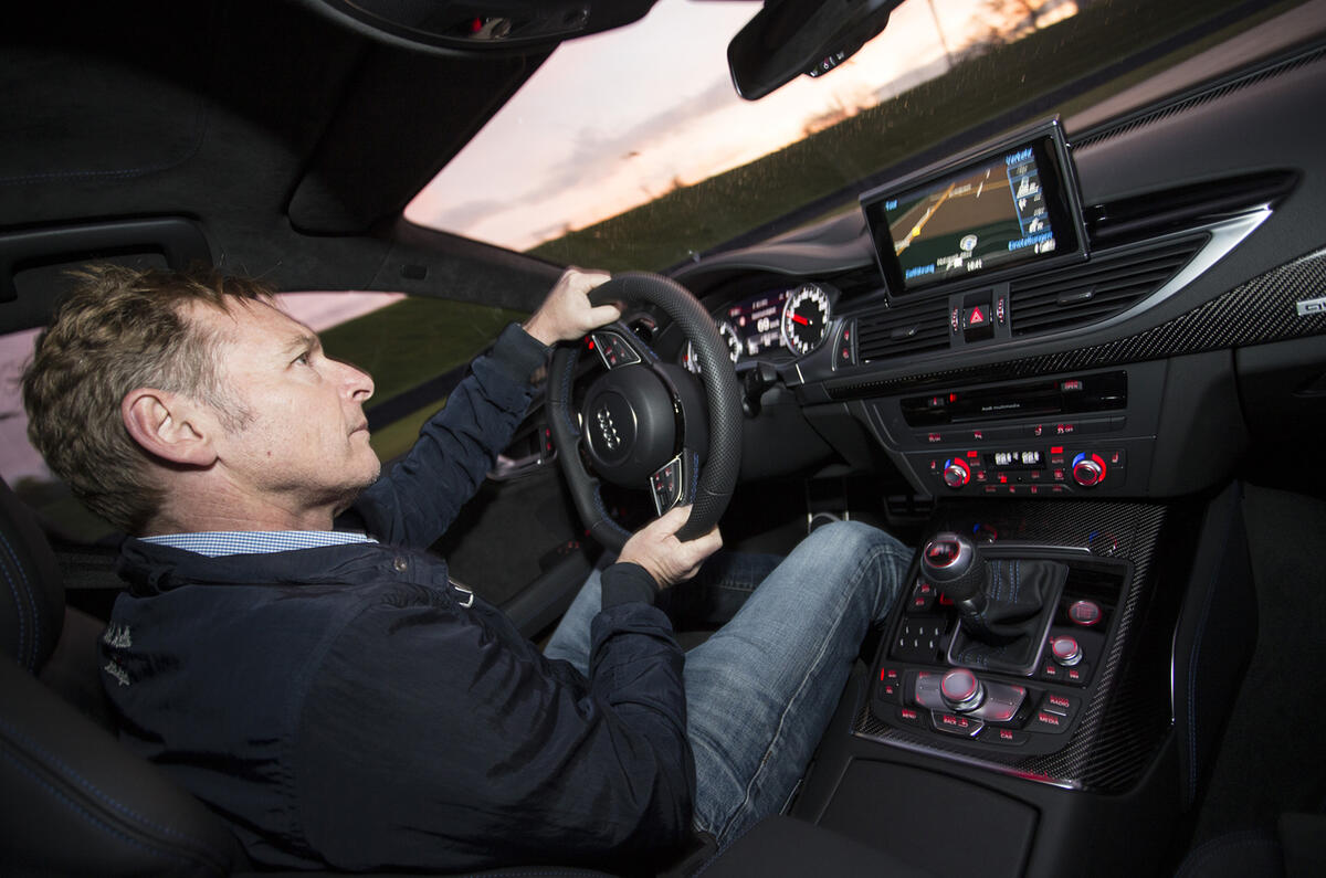 A hot lap in the passenger seat of Audi&#039;s self-driving RS7 