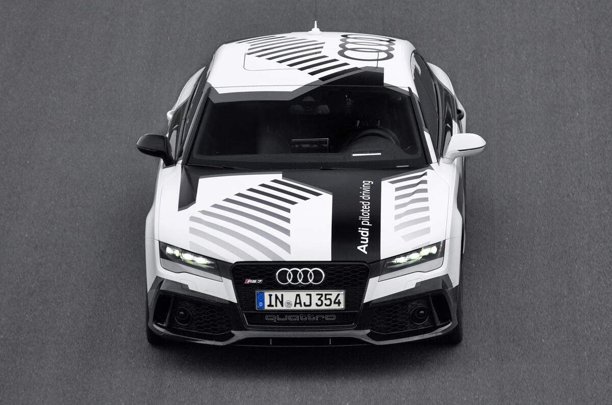 A hot lap in the passenger seat of Audi&#039;s self-driving RS7 