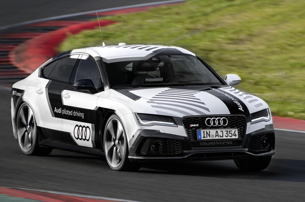 A hot lap in the passenger seat of Audi&#039;s self-driving RS7 