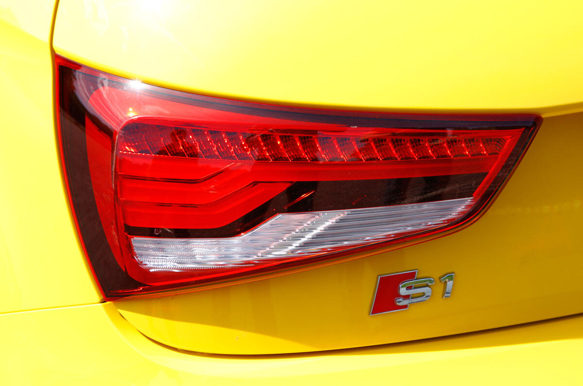 Rear lights on the Audi S1