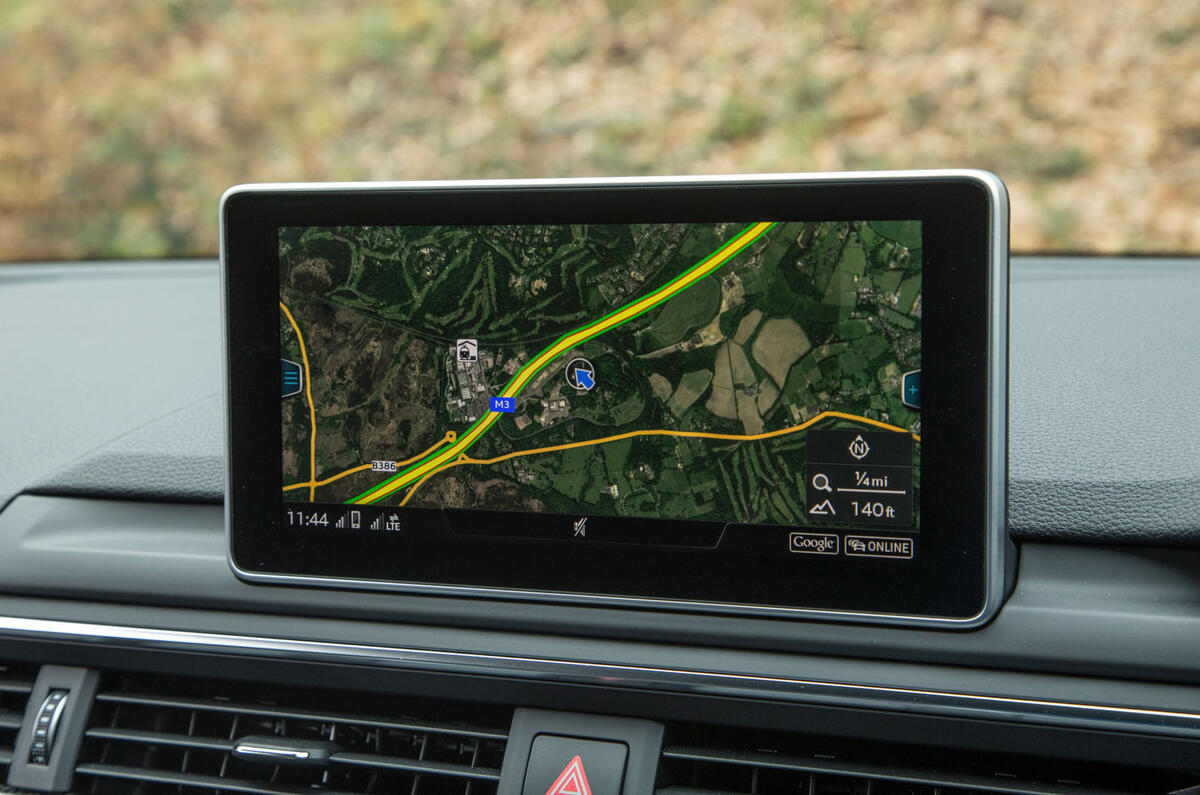 Audi S5 infotainment system