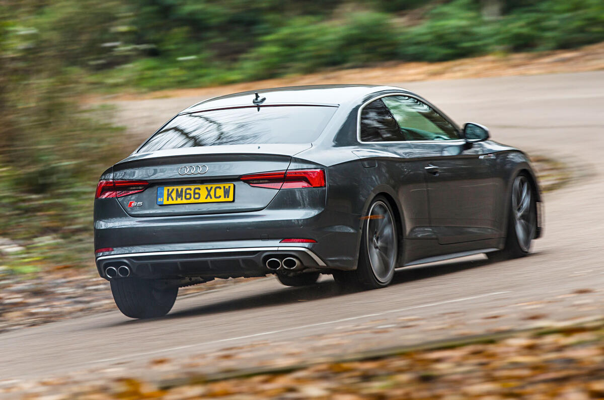 Audi S5 rear cornering