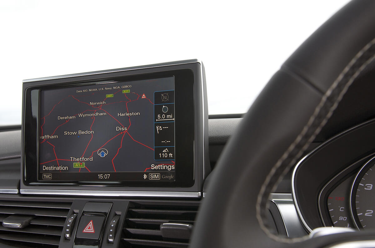 Audi S7 MMI infotainment