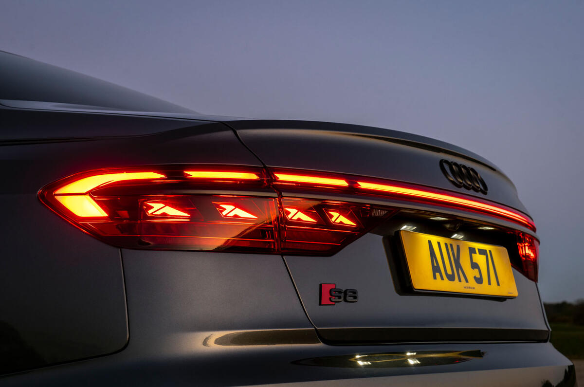 Audi S8 2025 review rear lights 35 Audi S8 2025 review rear lights 35